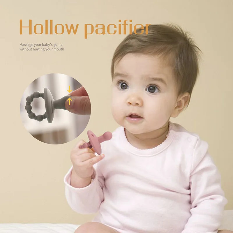 1PCS Baby Silicone Pacifier BPA Free Food Grade Care Product Soft Baby Nipple Soother Pacifier Newborn Nursing Accessories Toys