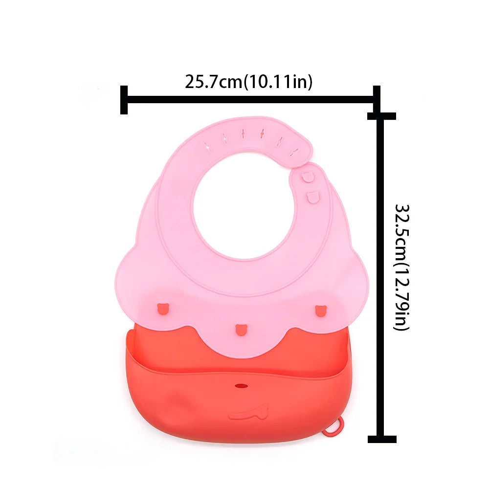 Customizable Silicone Bib Baby Drool Catcher with Free Name Engraving Unique Creative Gift for Boys And Girls