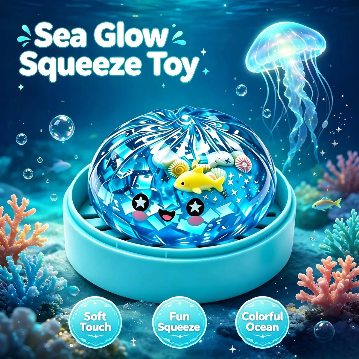 Ocean Halloween Ghost DumplingsToy Soft Slow Resilience Squishy Toy Fidget with Steamer Steamed Stuffed Bun Squishy Pinch Le