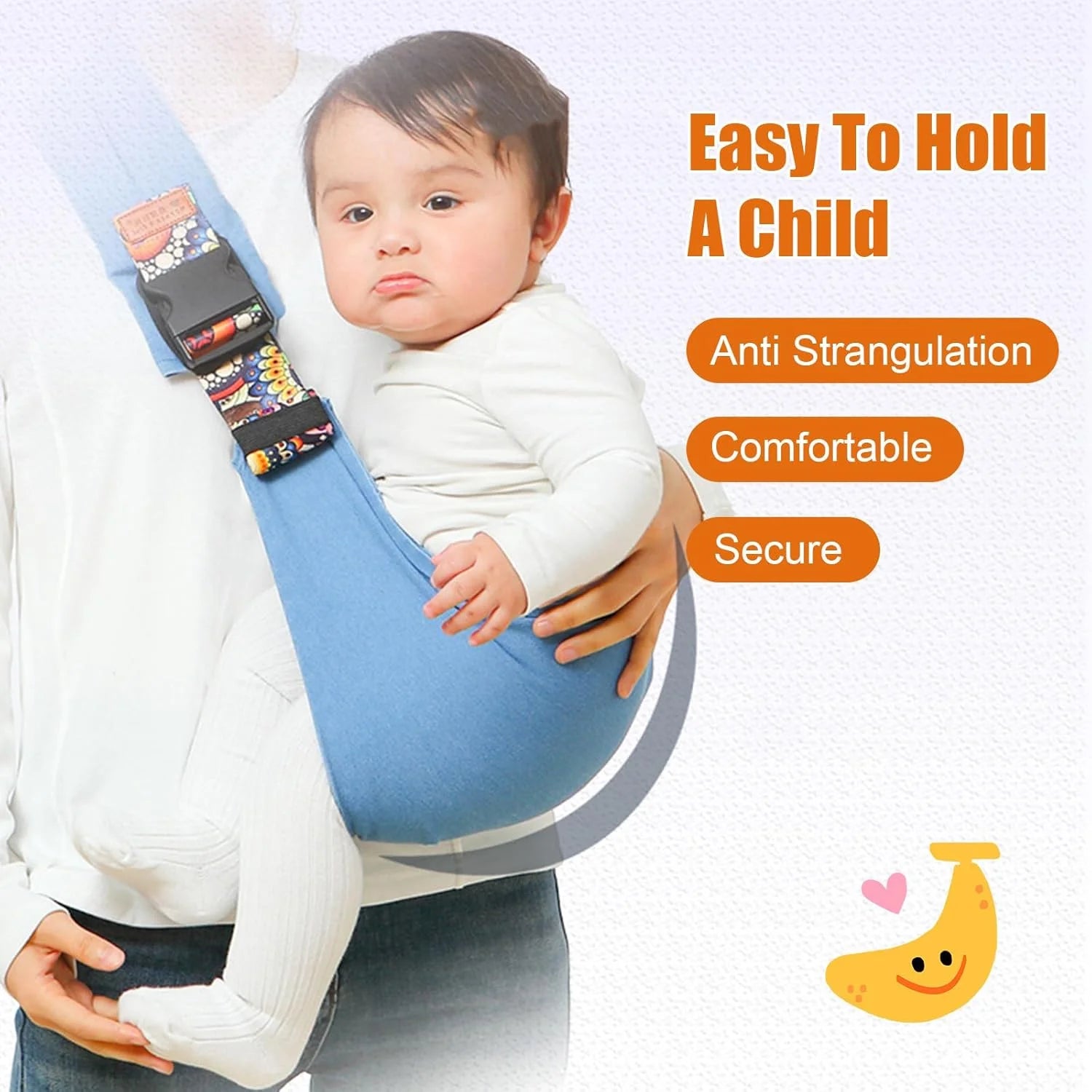 Baby Sling Carrier Baby Carrier Newborn to Toddler Sling Lightweight Baby Carrier Sling with Adjustable Straps Toddler Carrier