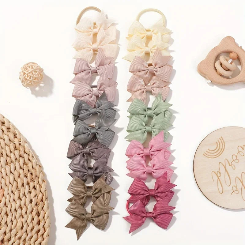 Lovely Bowknot Hairband Ribbon Headwear For Girls 2.1 Inch, 20 Pcs Lot Wholesale Gift