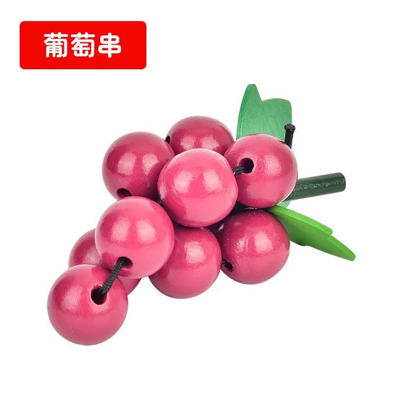 Sesele Magnetic Montessori Fruit Toy Set Model SFL01 Wooden Educational Toy With Lemon Grape Apple Durian