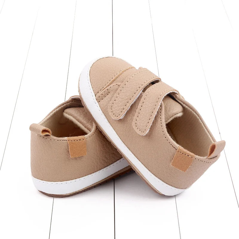 2025 New Fashion Baby Casual Sneaker Spring and Autumn Soft PU and TPR Sole Anti-slip High Quality Hot Selling for 0-18M
