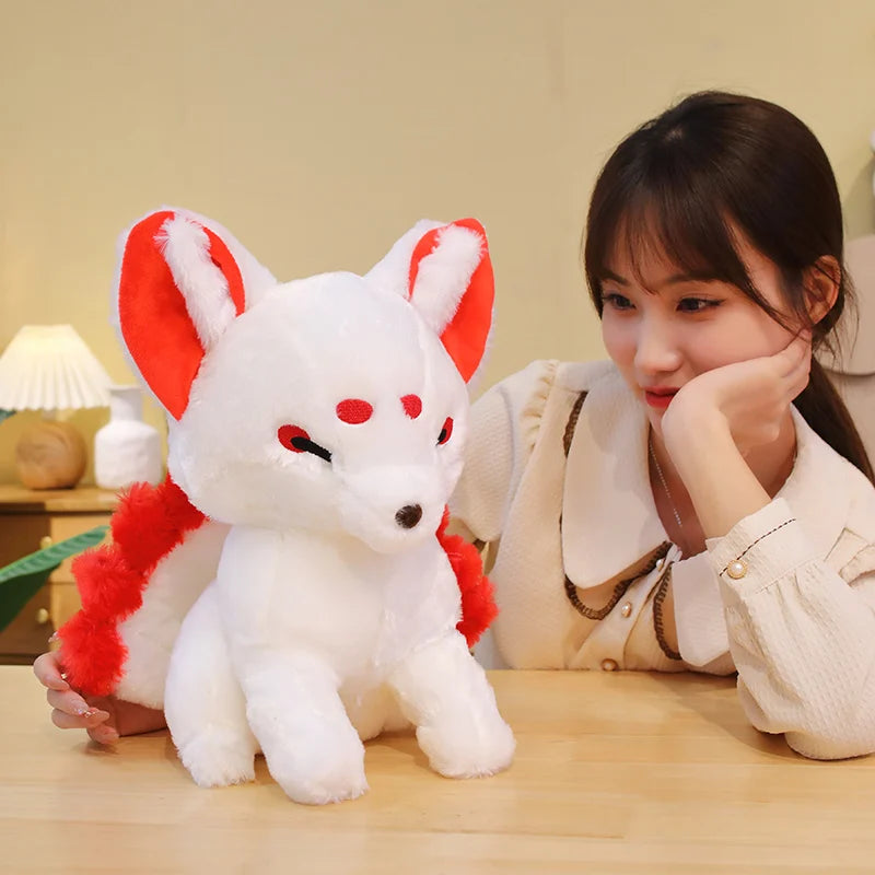 Cute And Creative Plush Toy Fox With Nine Tails, A Pillow Inspired By The Classic Of Mountains And Seas Mythology, A Nine-tailed