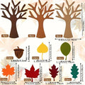 96pcs Classic Felt Tree Craft Kit  DIY Decor for Home Autumn Thanksgiving Party Gift, Tutor Door Wall Hanging Decoration