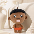 Net Red Black Pendant Keychain 15cm Natasha Black Plush Doll Black Man Decompression Squeeze Ball Plush Doll Boy Girl Gift