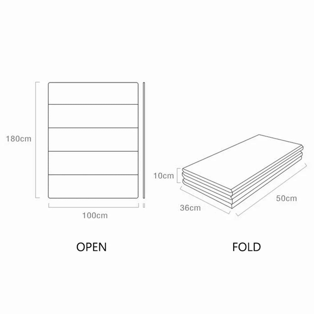 Double-sided New Baby Folding Crawling Activity Mat Children's Carpet Soft Foam Pad Kids Cartoon Waterproof Crawling Game Carpet