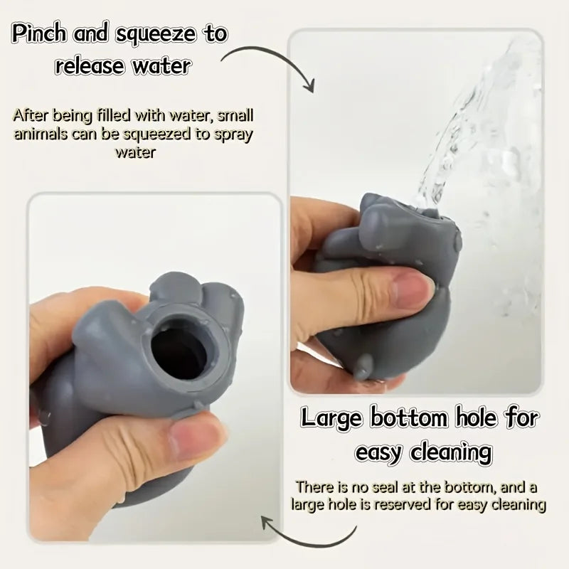 Stackable Animal Floating Bath Toy Set | Toddler Educational Sensory Play with Suction Cups for the Bath, Pool and Beach