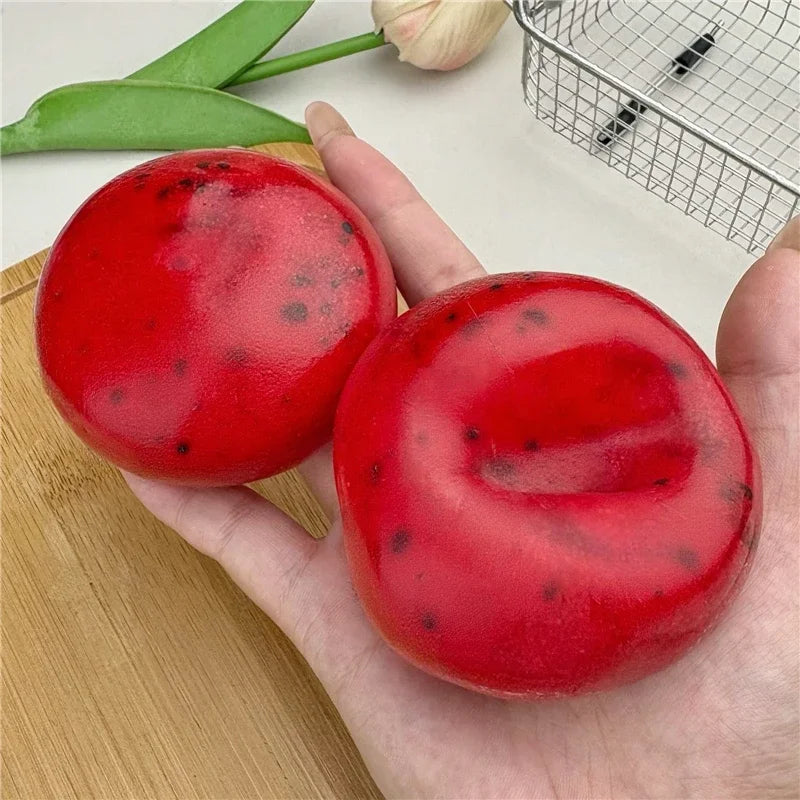 Kiwi Watermelon Ice Sand Ball Squishy Squeeze Fidget Toy Vaseline Stress Relief Noise ASMR Sensory Toy For ADHD Autistic Gift
