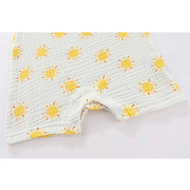 Cartoon 2 Pcs/Lot Baby Girls Bodysuits Newborn Onesies Summer Sleeveles Infant Clothes
