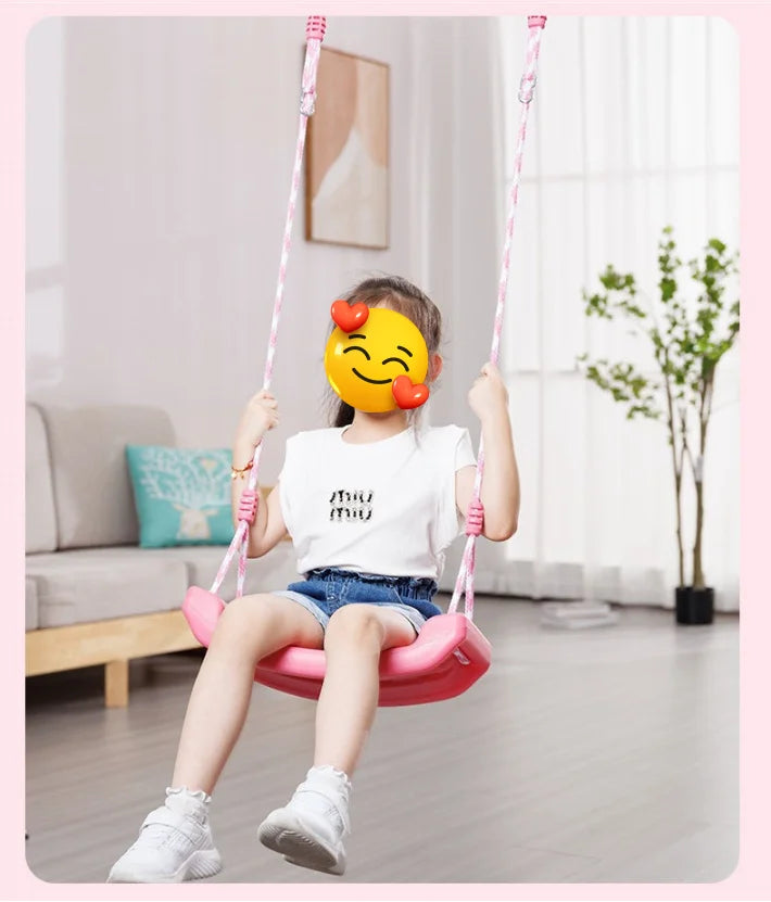 Large Curved Board Swing Seat for Kids - Indoor/Outdoor Garden Swing