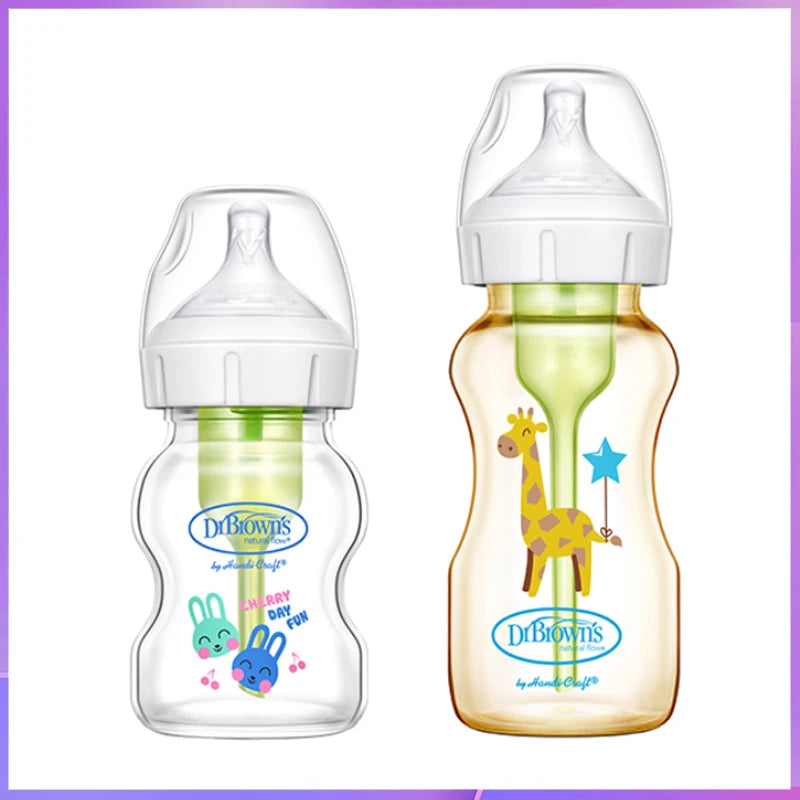 NEW Dr. Brown's glass bottle drbrowns newborn glass bottle baby PPSU bottle anti-flatulence