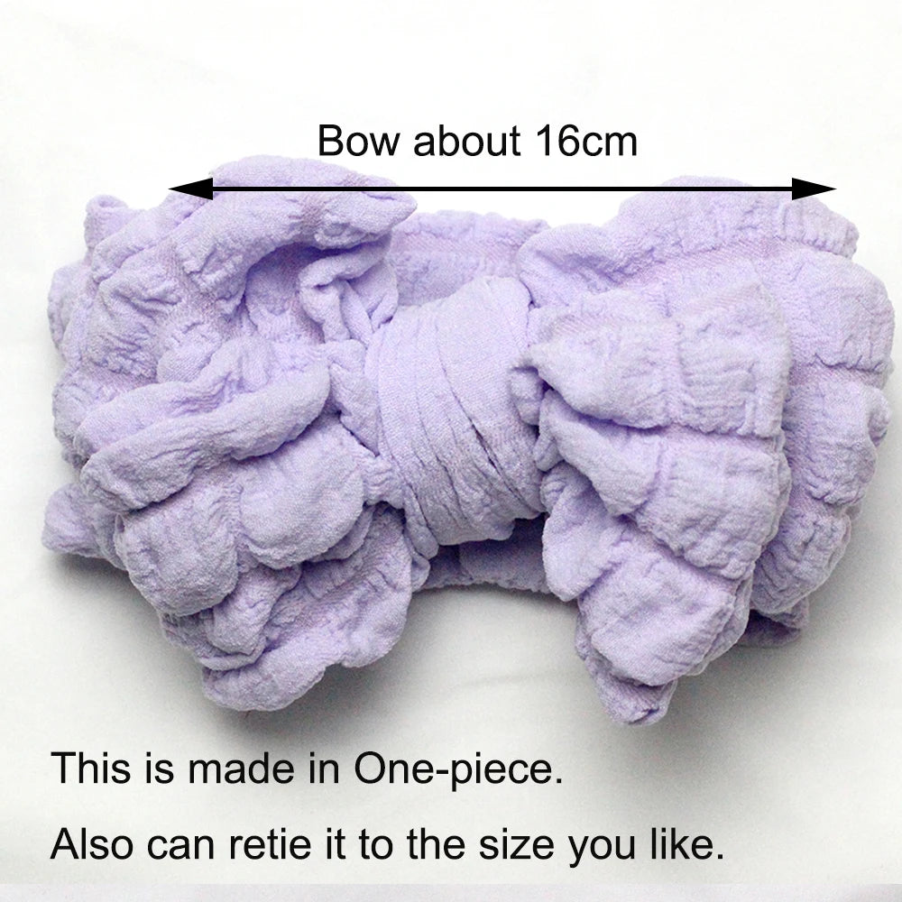 Bubble Print Beanie for Baby Girls Big Bowknot Turban Hat kids Indian Cap Cotton Beanies Infant Popcorn Hats Newborn Headwear