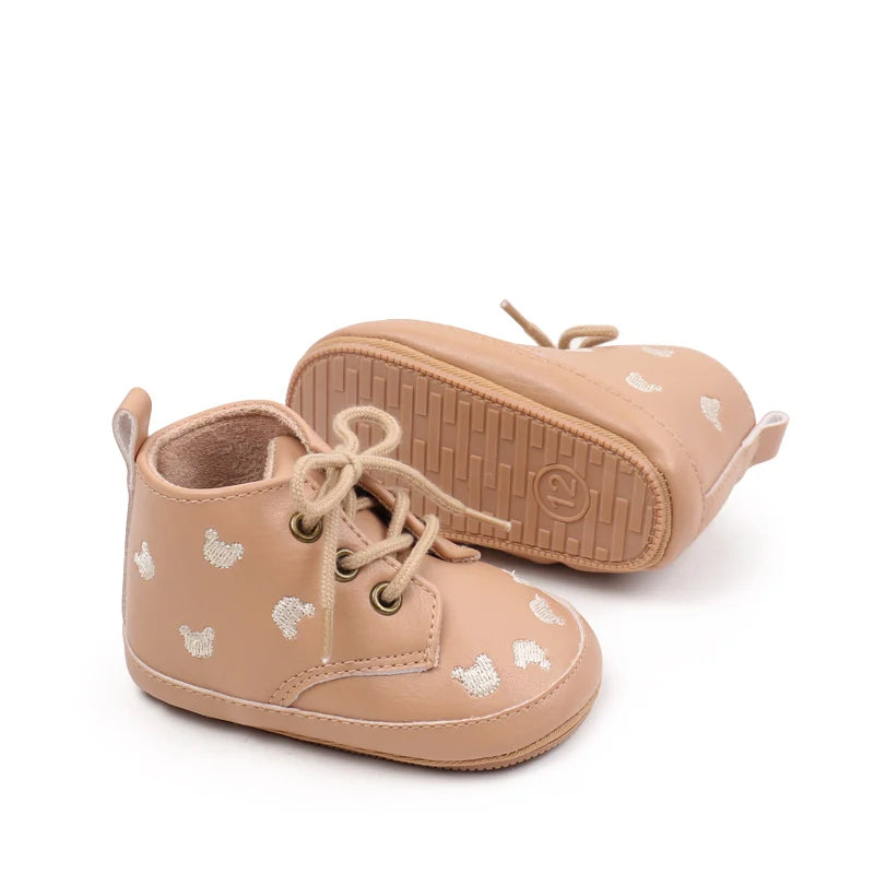 2025 Cartoon Embroidery Baby Girl Boy Fashion Non-slip Shoes Spring Autumn High Quality Newborn Infant Toddler Casual Shoes