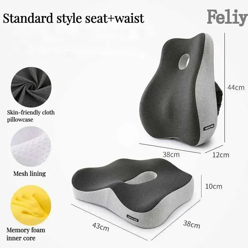 ComfiLife Memory Foam Office Chair Cushion Back Support Lumbar Pillow Model CSM01