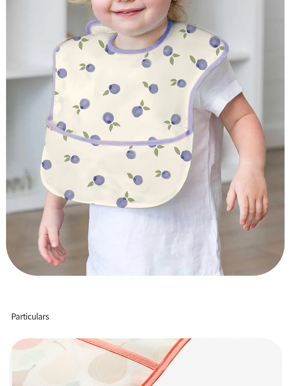 3 Pack Mess Proof Baby Bib with Reversible Pocket, Waterproof Led Weaning Baby Feeding Bibs with Food Catcher