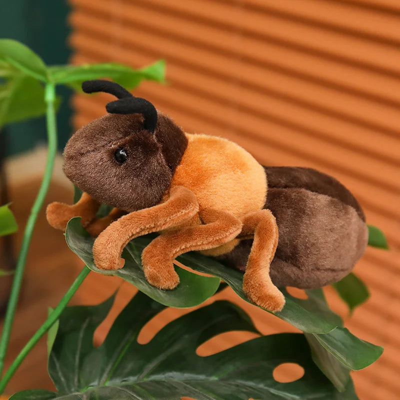 Hot 1pc 18cm Lovely Ant Plush Toys Simulation Plushie Doll Stuffed Soft Animal Toy Room Decoration Kids Birthday Gift