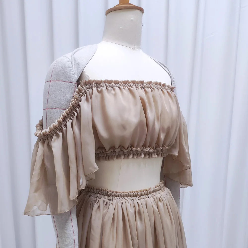 Maternity Gown Two Piece