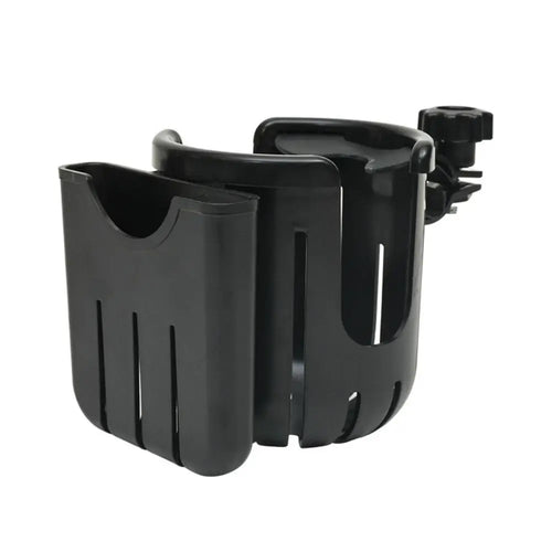 2-In-1 Stroller Cup Holder And Phone Holder For Prams Milk Bottle Rack Pink Black