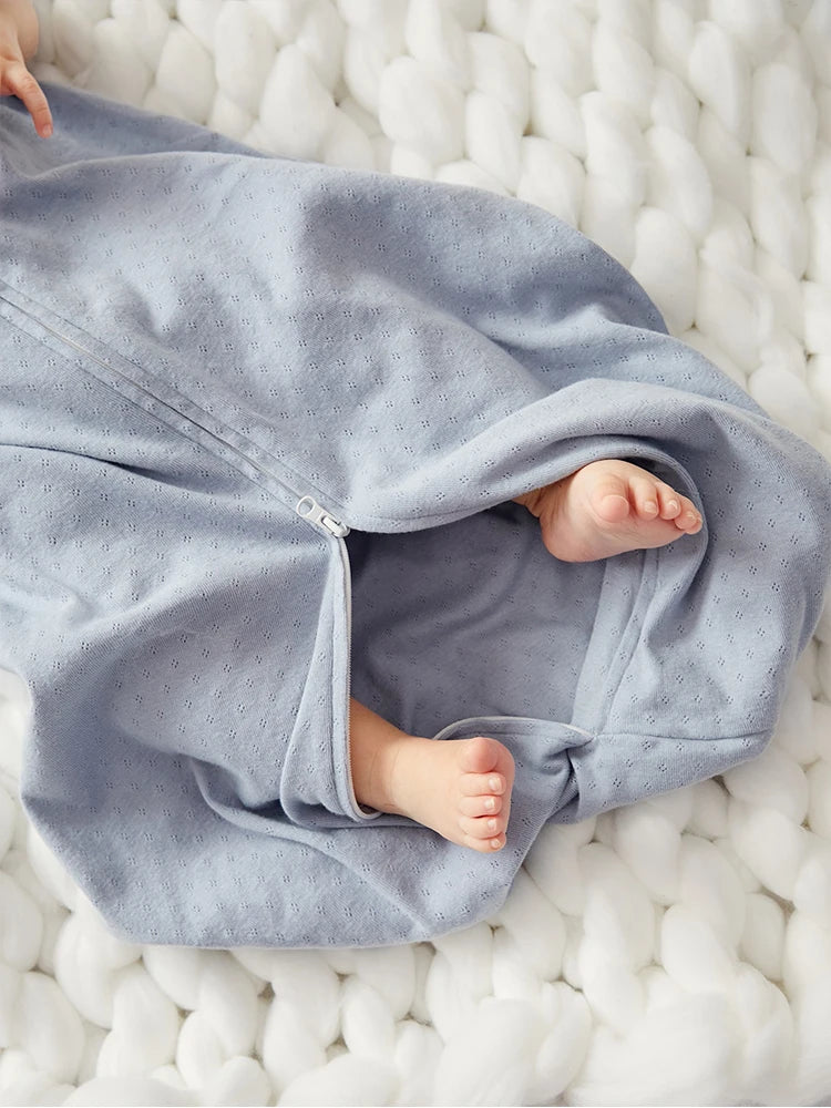 Newborn Sleeping Bag Cotton Baby Swaddle Wrap Adjustable Baby Sleep Sack Sleepping Bag Unisex Sleeveless