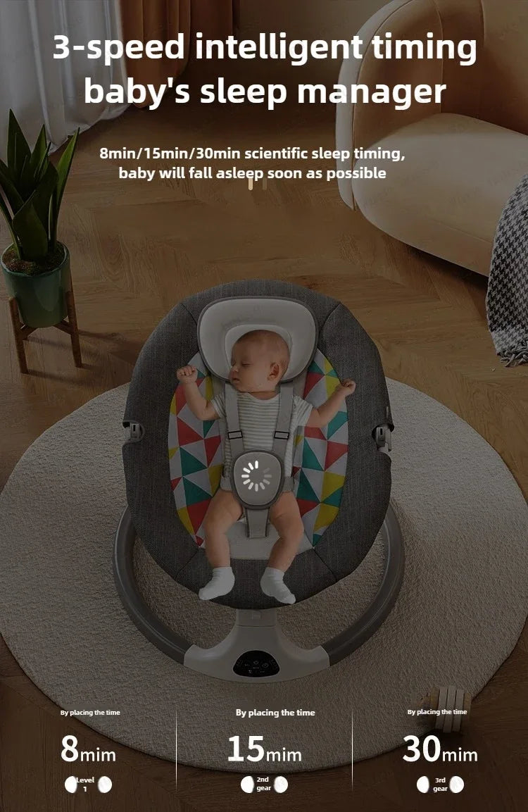 Smart Electric Baby Swing and Automatic Rocking Bassinet