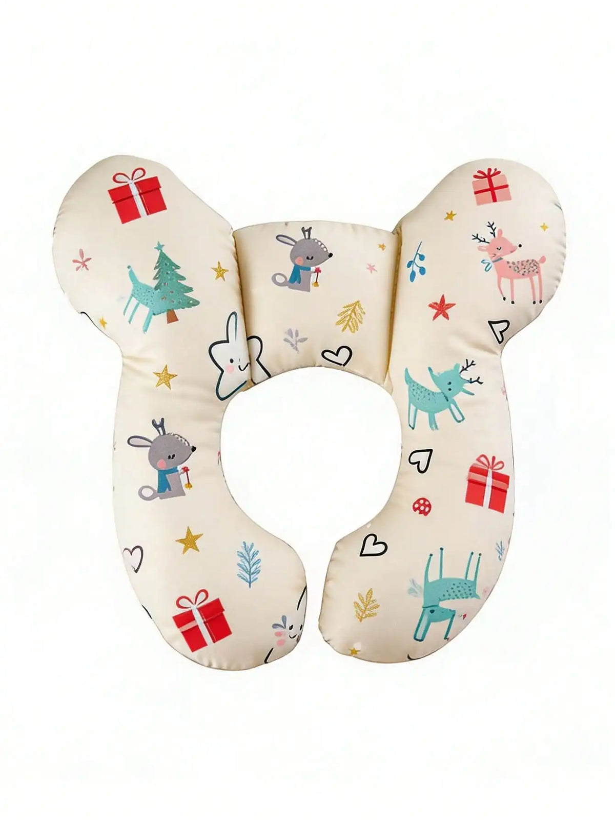 KeaBabies U Shaped Baby Travel Pillow for Neck Support Infant Head Cushion Car Seats Strollers Travel Model U1