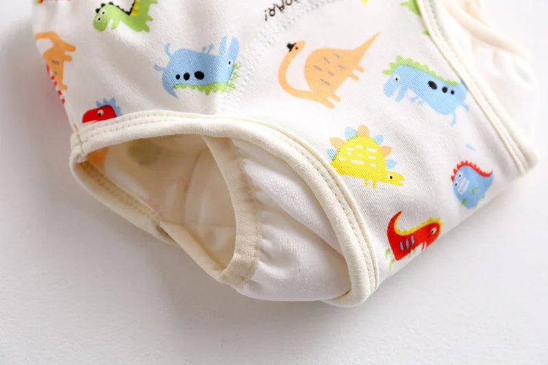 Cotton Baby Training Pant Reusable Gauze Diaper Waterproof Cloth Diaper Baby Study Pants Washable Nappies Diapering