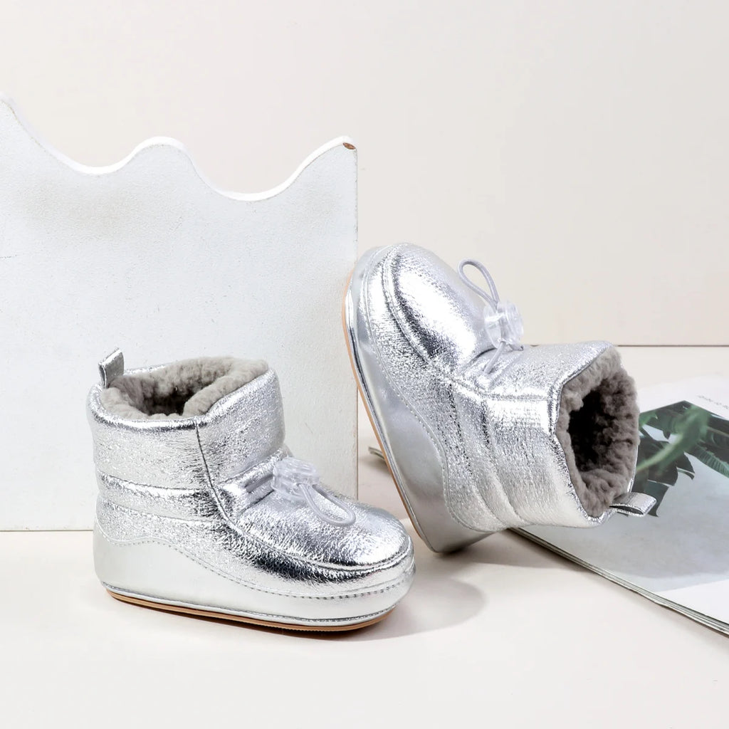Toddler Shoes For 0-18M 2025 New Style Winter Padded and Thick Women's Shoes Warm Snow Boots Made Of Cotton Snow Boots