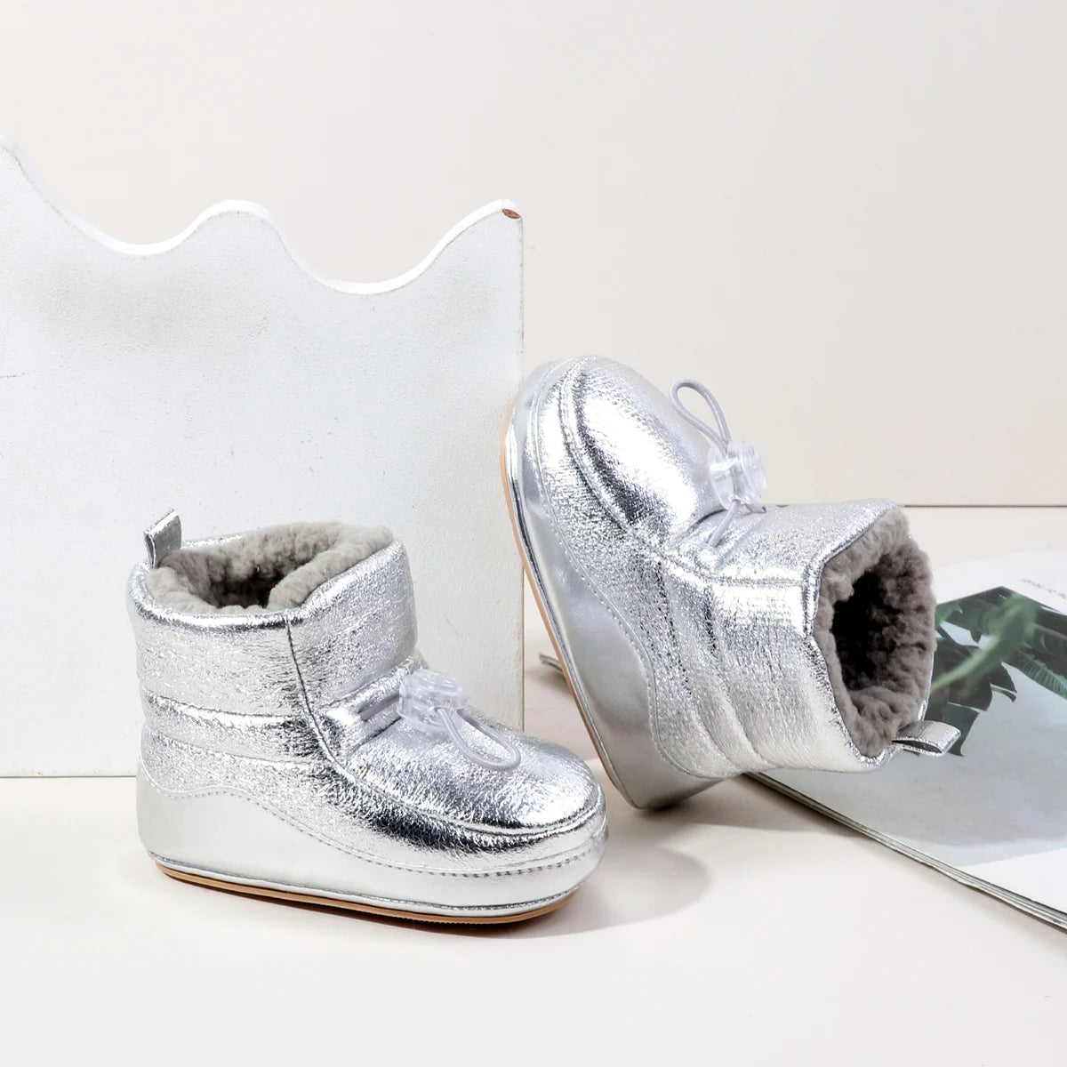 Toddler Shoes For 0-18M 2025 New Style Winter Padded and Thick Women's Shoes Warm Snow Boots Made Of Cotton Snow Boots