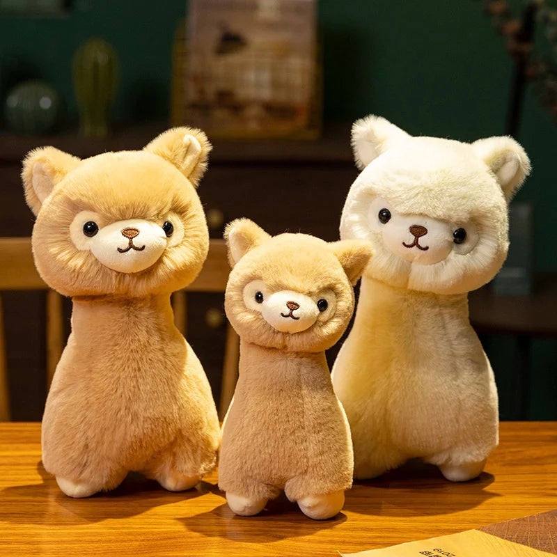 New 1pc 23/30CM Cute Fluffy Alpaca Plush Toys Soft Plush Llama Dolls Stuffed Animal Pillow Nice Friends Birthday Gift Room Decor