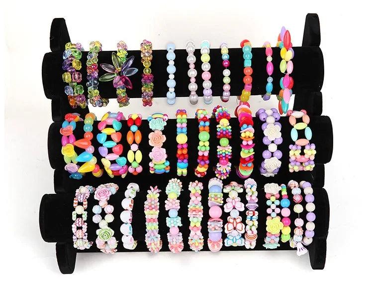 Beaded Baby Toys Toddlers Handmade Storage Box DIY Crafts Production Material Package Necklace Bracelet Educational Girls Gifts