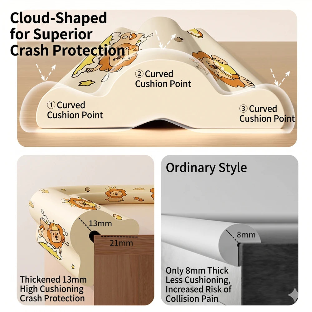 5PCS Baby Safety Protection Strip Cartoon Animal Foam Children Bumper Strips Kids Furniture Table Edge Guards Corner Protector