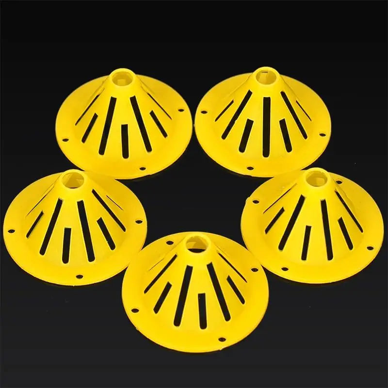 12pcs Bee Hive Escape Equipment Beekeeping One-Way Entrance Gate Cone Shape Bee Nest Door Beekeeping Supplies Tools, Yellow