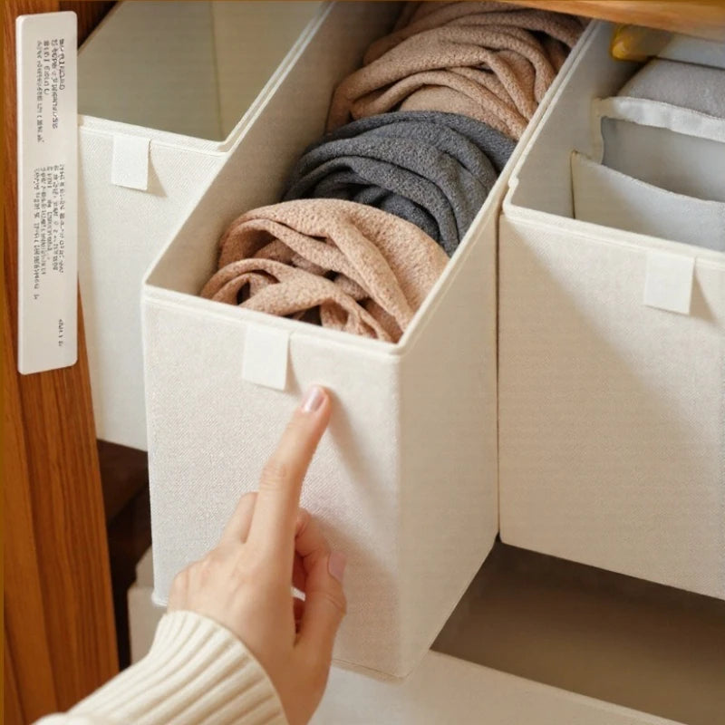 Underwear Pants Storage Box Clothes Organizers of Cabinets and Drawers Fabric Foldable Boxes for Bedroom Wardrobe Organization