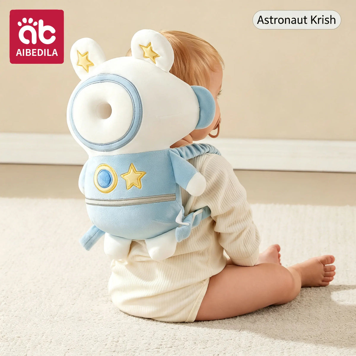 AIBEDILA Baby Head Protector Pillow Backpack Anti Fall Safety Cushion NB01 for Newborns and Toddlers Learning to Walk