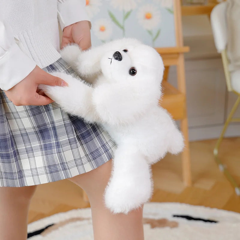 Nice 1pc 30cm Cute Lying Dog Plush Toy Kawaii Black Puppy Pillow Stuffed Soft Doll Lovely Birthday Gift for Ages