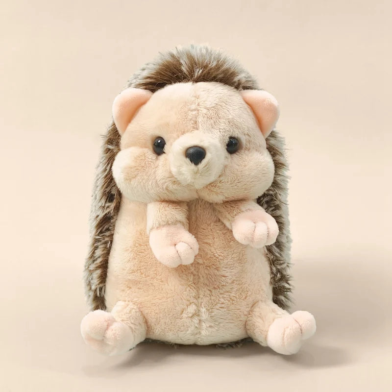 Cute Hedgehog Plush Toy Stuffed Animal Sleeping Companion Doll for Room Decor Adorable Birthday Gift