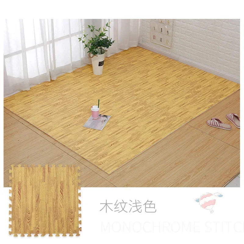 BrandName Baby Puzzle Floor Mats 8 To 16 Pcs EVA Foam Tiles Waterproof Non Slip Soft Play Mat For Infant