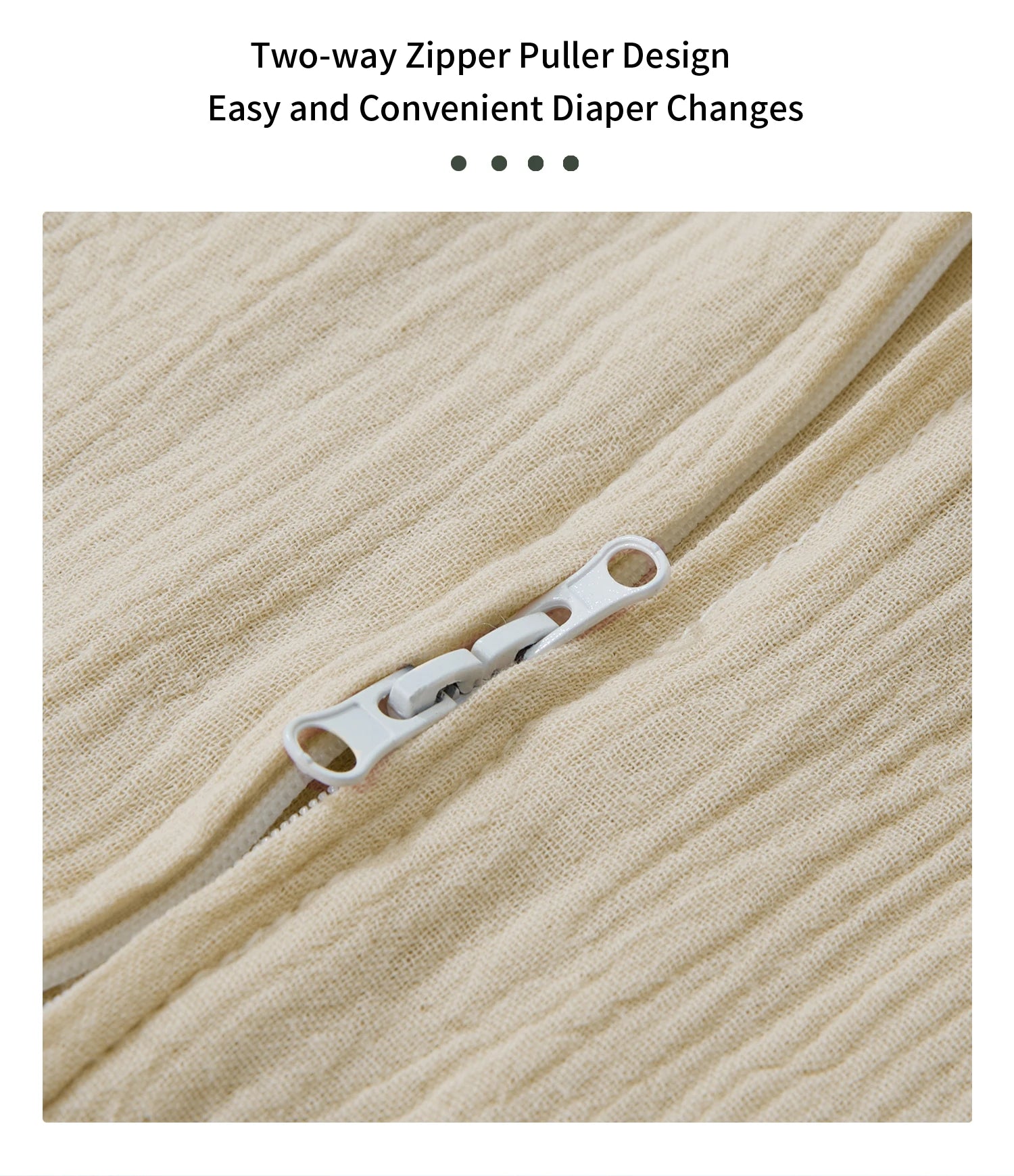 Baby Sleeping Bag Newborn Swaddle Sleeveless Sleep Sack Summer Thin Premium Muslin Cotton Soft 2-Ways Zipper Easy Diaper Changes