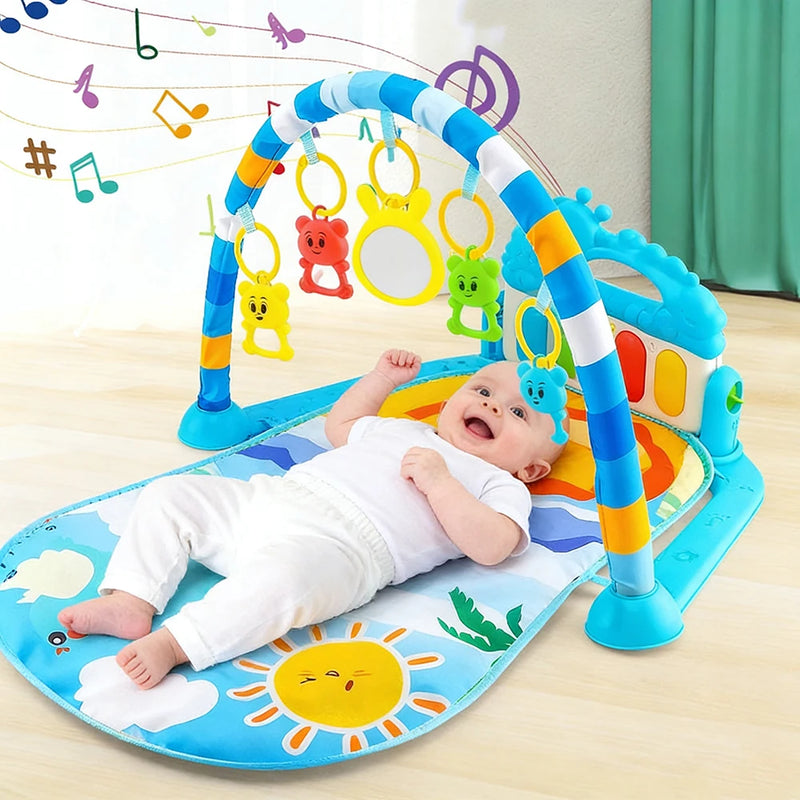 Baby Activity Gym Rack Infant Musical Piano Keyboard Crawling Blanket Pedal Play Mat Early Education 0-36 Months Toy Gifts
