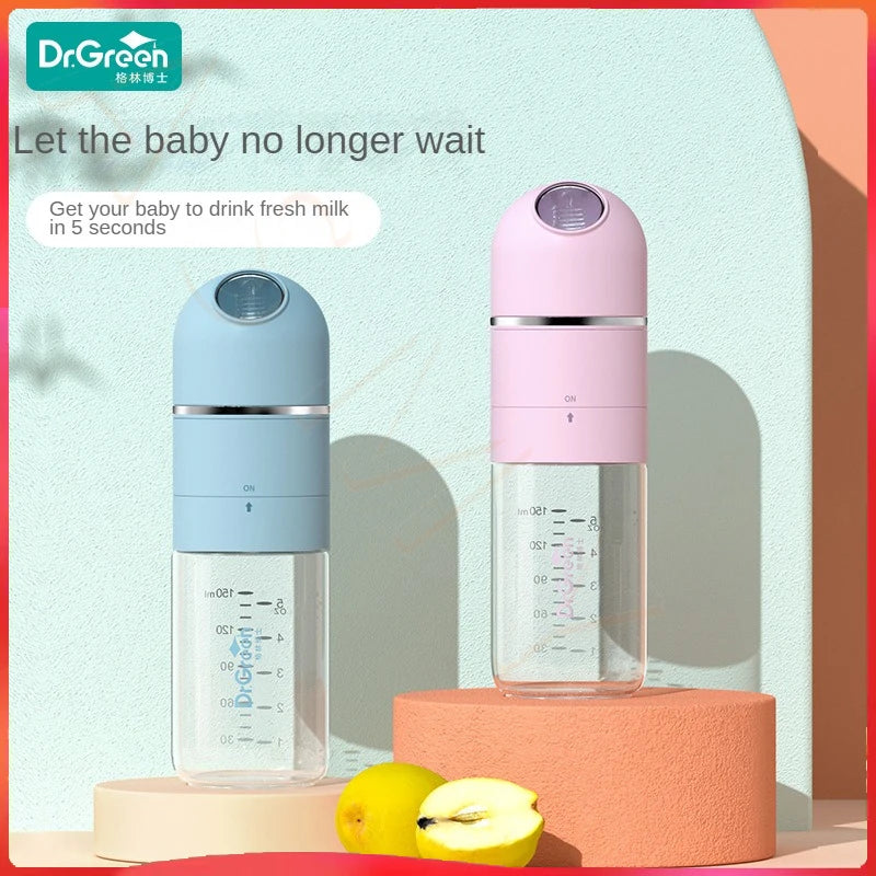 Dr.Green 4S Newborn Baby Bottle Wide Mouth Bottle PPSU 180mL/240mL Sealed isolation Fast milk filling Removable/Washable Bottles