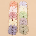 20Pcs Sunflower Ribbon Hair Clips 2.36 Inch Bangs Hair Clip Cheer up Bowknot Kids Girls Headdress Vibrant Color Mixed Bulk