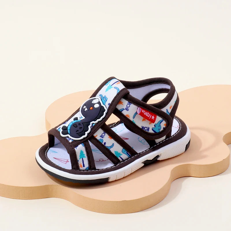 2025 Baby Sound Shoes Toddler Prewalking Summer Sandal High Quality Cute Animal for Boys and Girls Kid Squeaky Sneaker MY2402