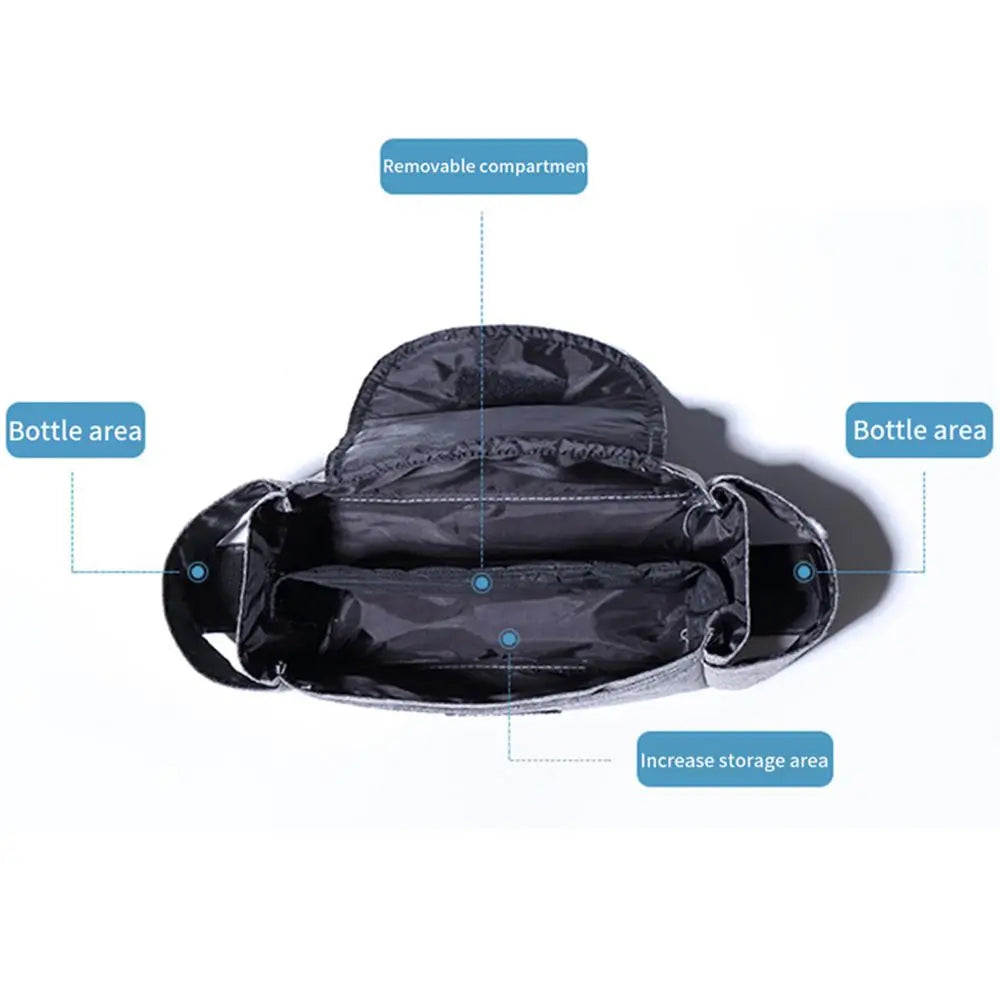 Infant Nappy Bags Pram Buggy Carriage Mummy Bag Stroller Storage Bag Bottle Holder Baby Pram Organizer Stroller Cup Holder