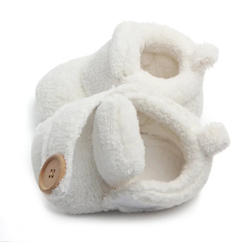 Cute Baby Girl Boy Casual Shoes Warm Plush Mutilcolor Lovely Soft Soled Walking Shoes Fashion Design Infant Shoes First Walkers