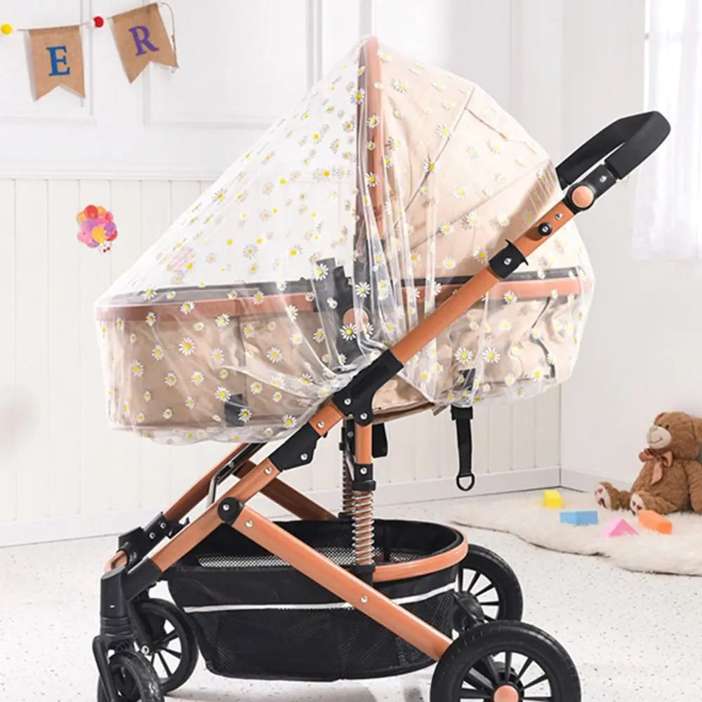 Star Pattern Anti-mosquito Gauze Pram Net Stroller Accessory Baby Sunshade Mosquito Net Baby Stroller Mosquito Curtain