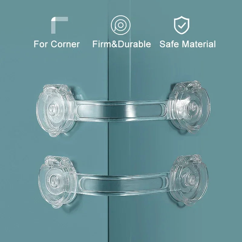 2-6Pcs Security Protection Lock Home Baby Safety Multifunction Drawer Lock Child Protect Toilet Refrigerator Lock Door Buckle
