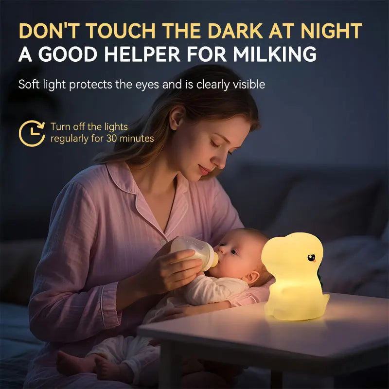 Dinosaur Night Light,Charging Timable,Home Decor,Perfect Gift Choice,Best Christmas and New Year Present