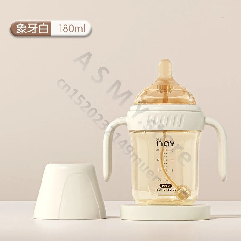 PPSU Anti Bloating Baby Bottle Wide Caliber With Silicone Nipple 150ml 180ml 280ml