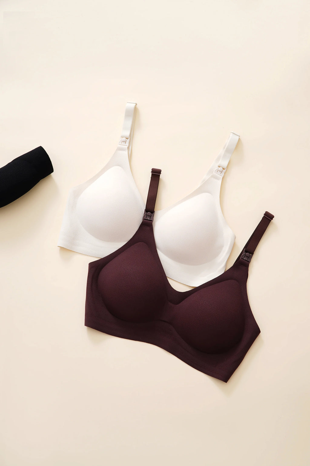 Pregnant Women'S Non Steel Ring Underwear With Front Opening Buckle For Comfortable Breathable Fit Solid Color Nursing Underwear